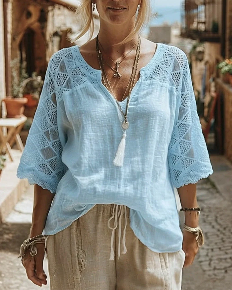 Loy™ - Luftige Sitrough-Bluse