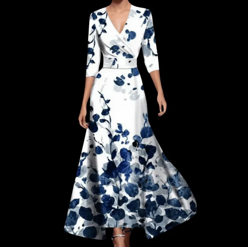 Aurora™ - Bequemes V-Ausschnitt Kleid für den Alltag