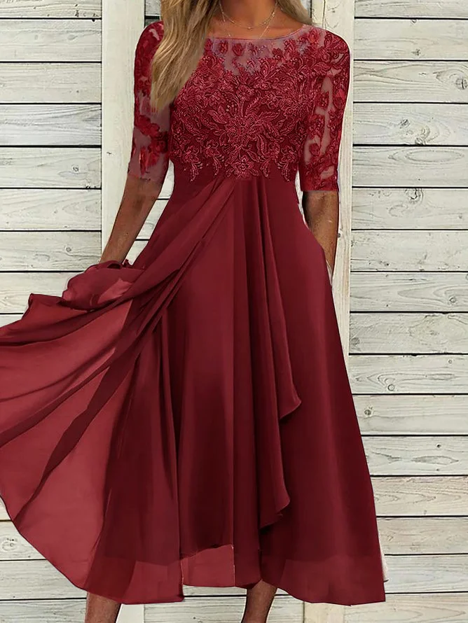 Harper™ - Elegantes Midikleid aus Spitze