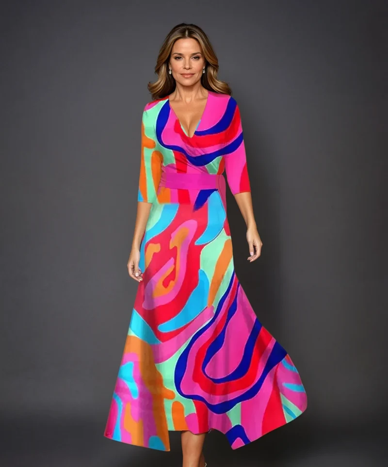 Aria™ - Stilvolles Kleid mit Blumenmuster