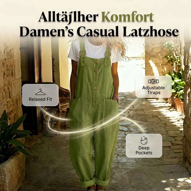 Elma™ - Lässige Locker Sitzende Latzhosen für Damen