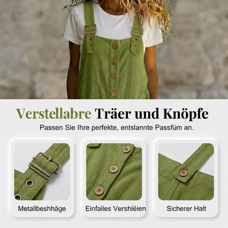 Elma™ - Lässige Locker Sitzende Latzhosen für Damen