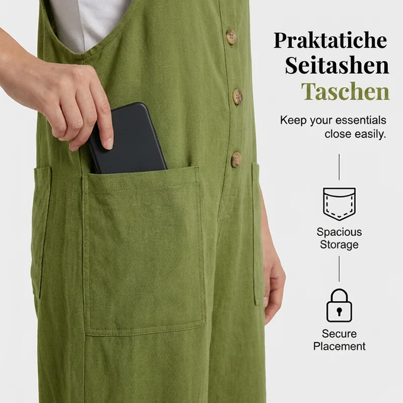 Elma™ - Lässige Locker Sitzende Latzhosen für Damen
