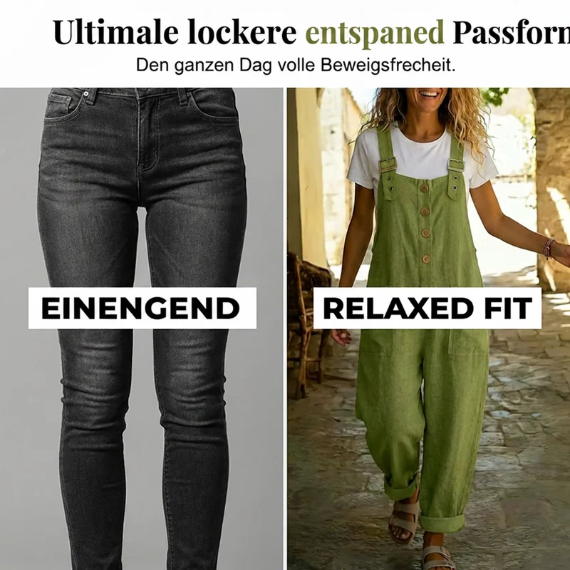 Elma™ - Lässige Locker Sitzende Latzhosen für Damen