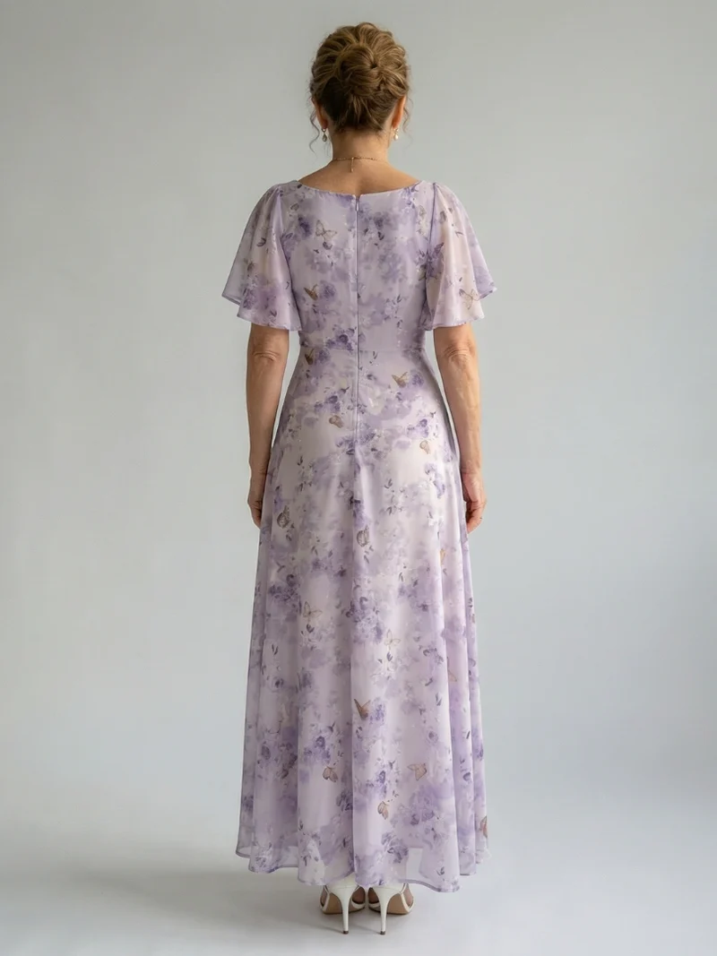 Vaelis - Midikleid mit Volantärmeln