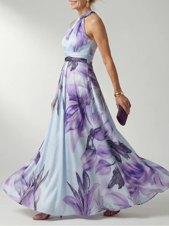 Anke - Leichtes Maxikleid mit floralem Muster