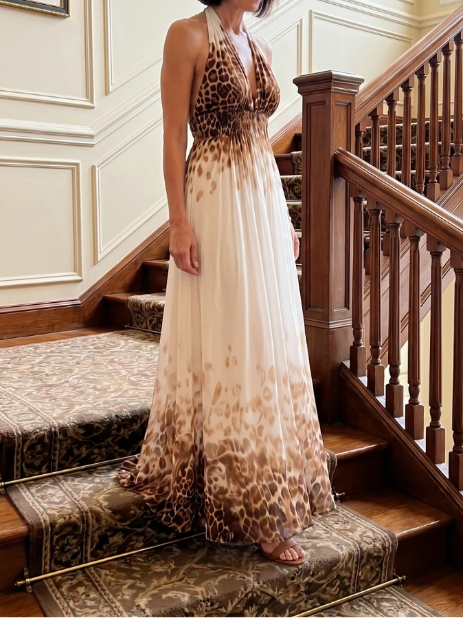 Orlune - Midikleid mit Falten in Weiß