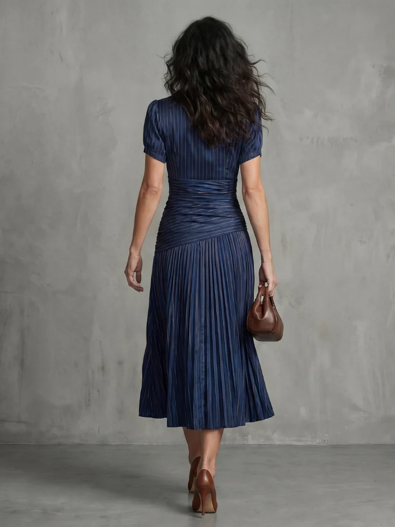 Theodora - Midikleid mit Faltenbund