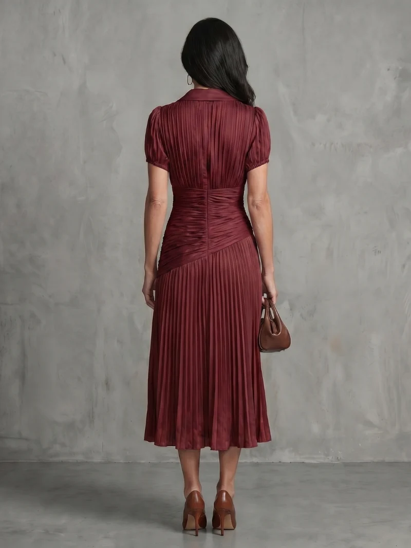 Theodora - Midikleid mit Faltenbund