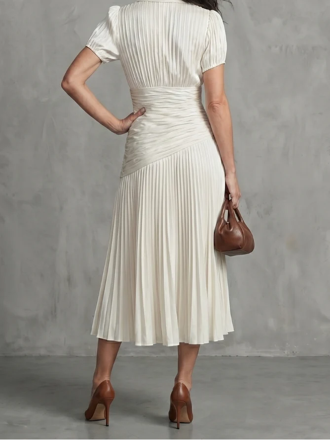 Theodora - Midikleid mit Faltenbund