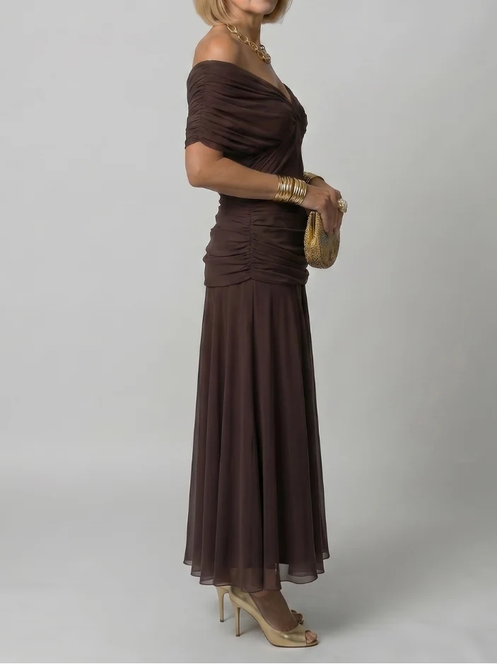 Elisabeth - Midikleid mit Schulterfreien Trägern