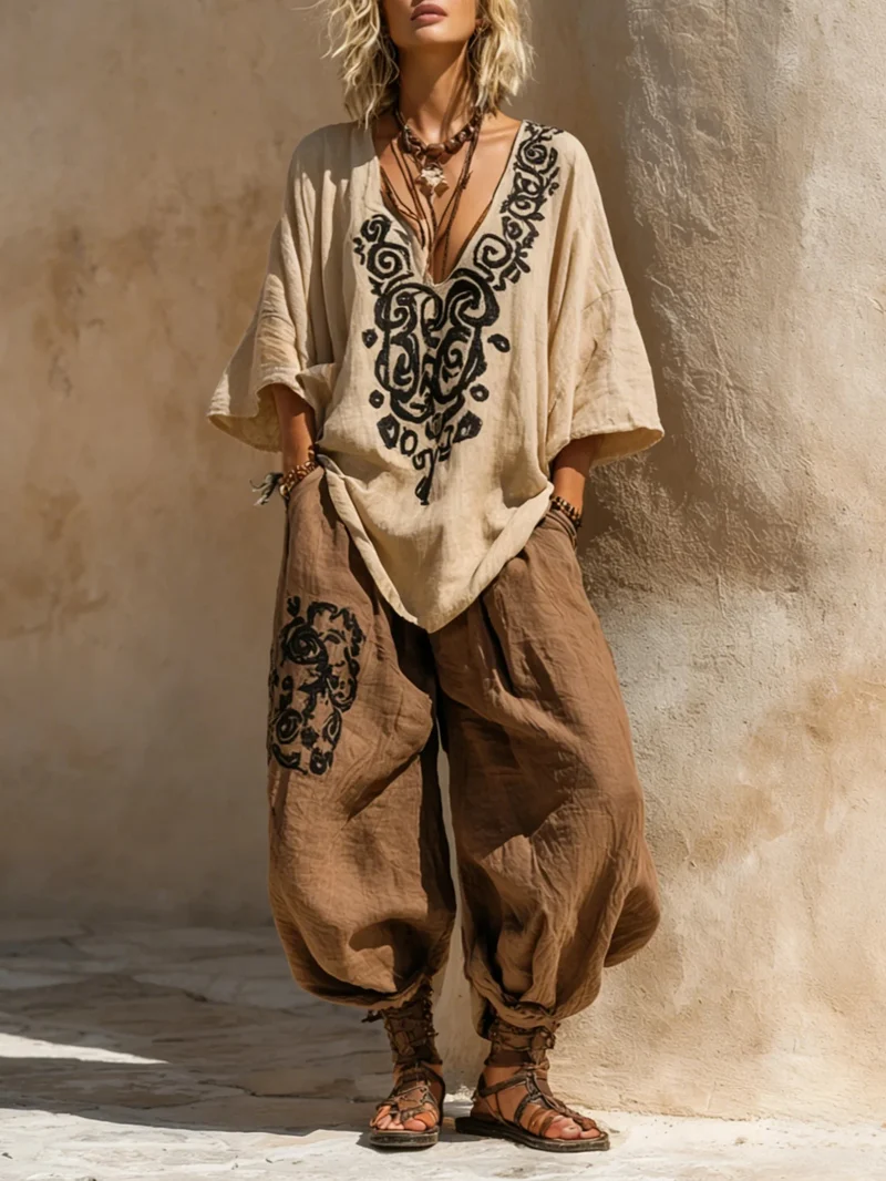 Loira™ – Dreiteiliges Set mit Kunstwerken im Bohemian-Nomad-Stil