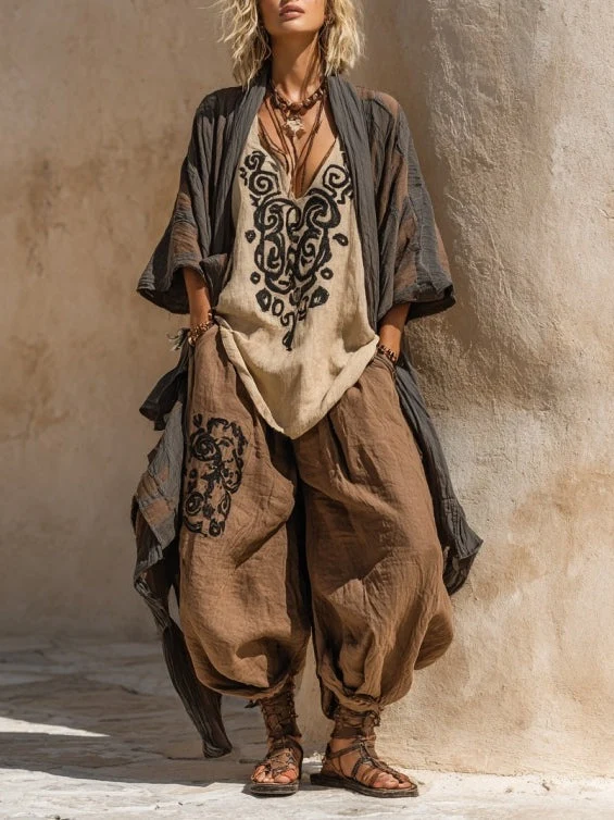 Loira™ – Dreiteiliges Set mit Kunstwerken im Bohemian-Nomad-Stil