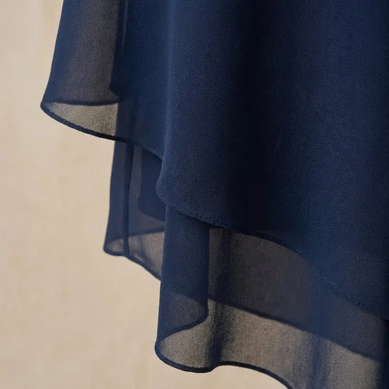 Kizia™ - Drapiertes Oberteil mit Palazzo-Hose
