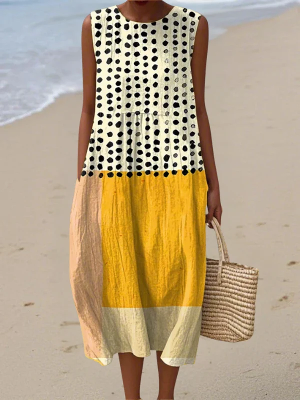 Bequem Alltags-Midi-Kleid