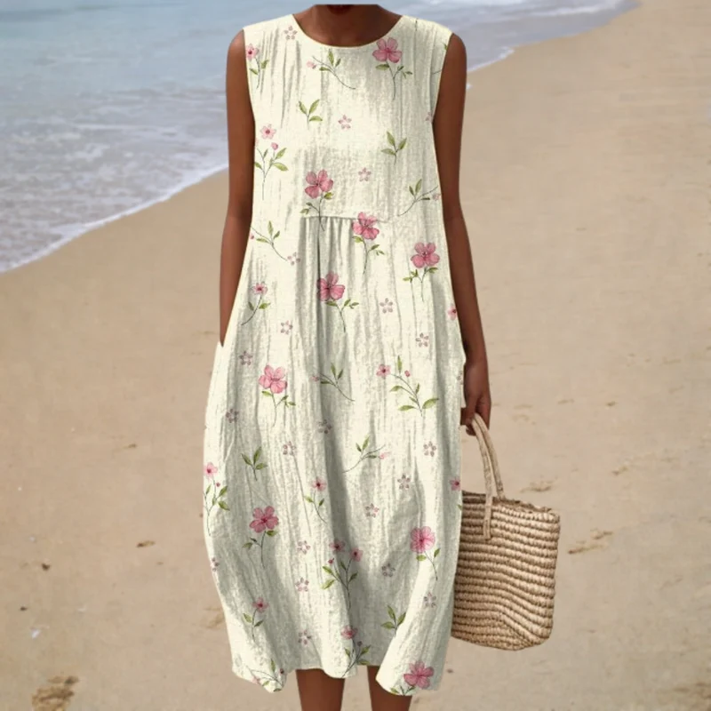 Sommerliches ärmelloses Kleid