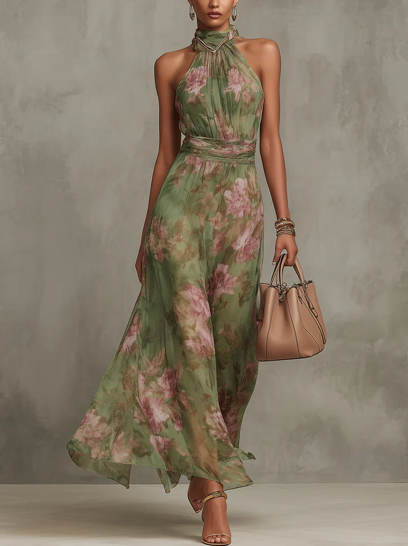 Halter™ - Elegantes Sommerkleid mit Blumenmuster