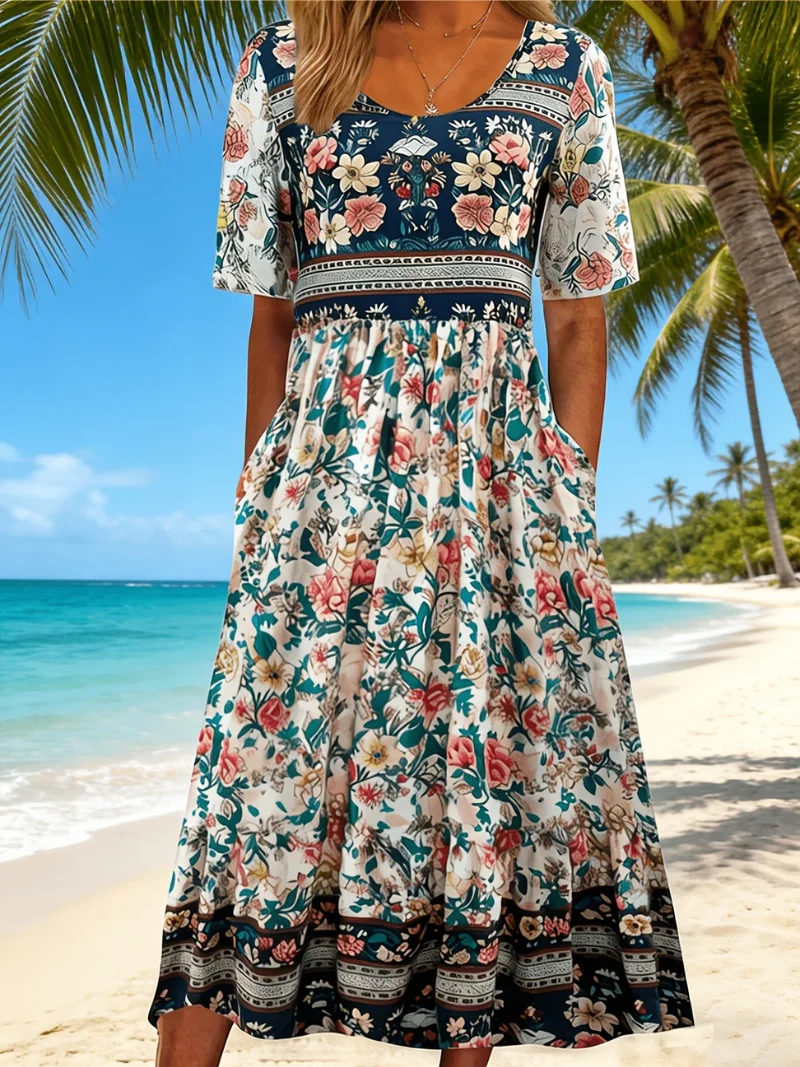 Leany™ – Kleid mit Blumenmuster