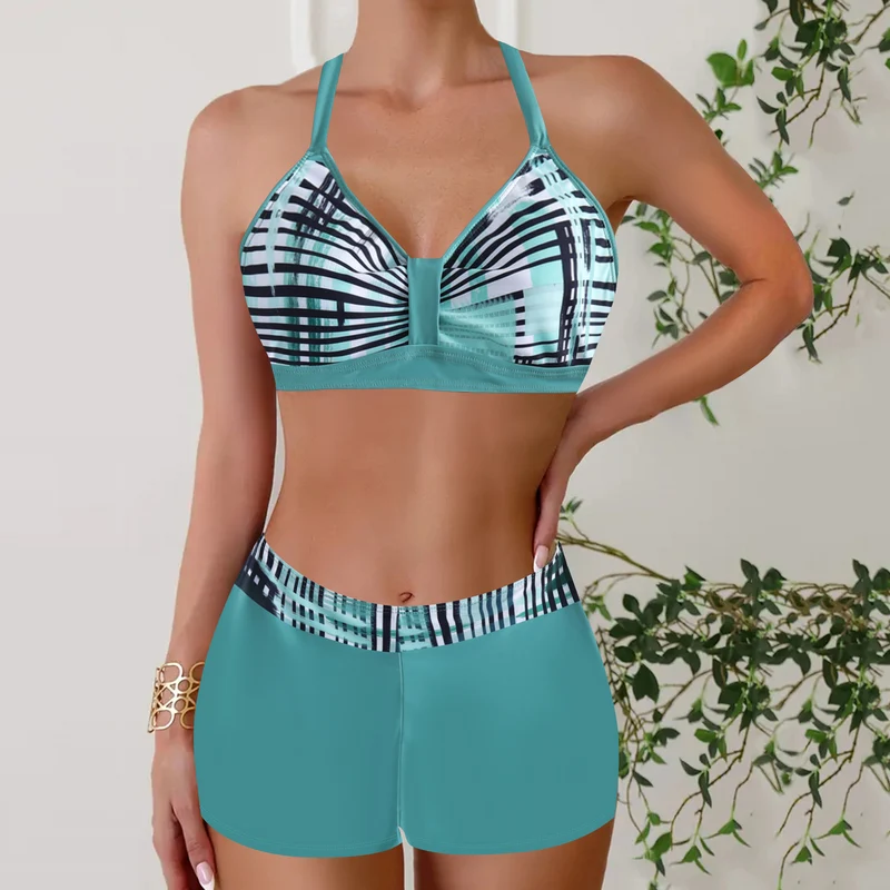 Janette - Hohe Taille Ripp-Bikini