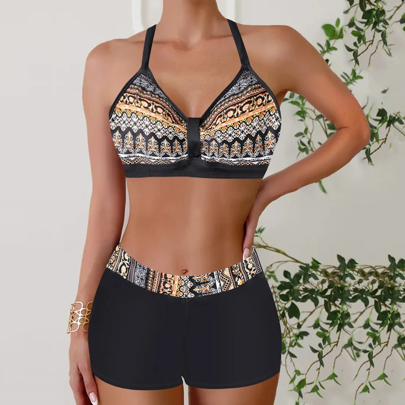 Janette - Hohe Taille Ripp-Bikini