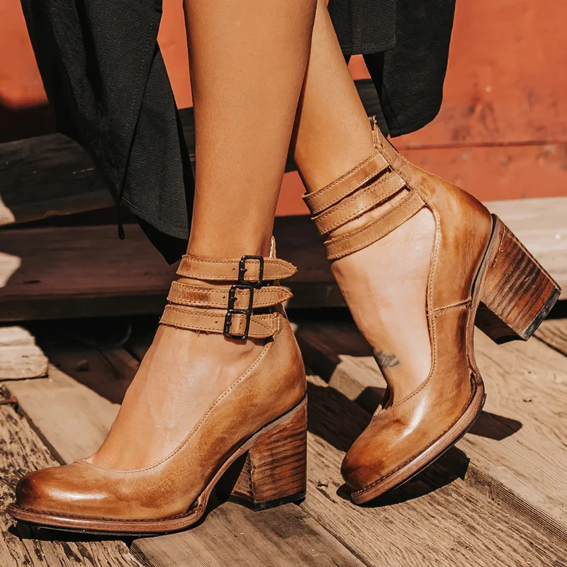 Clarisse™ - Modische Riemchenpumps mit Blockabsatz