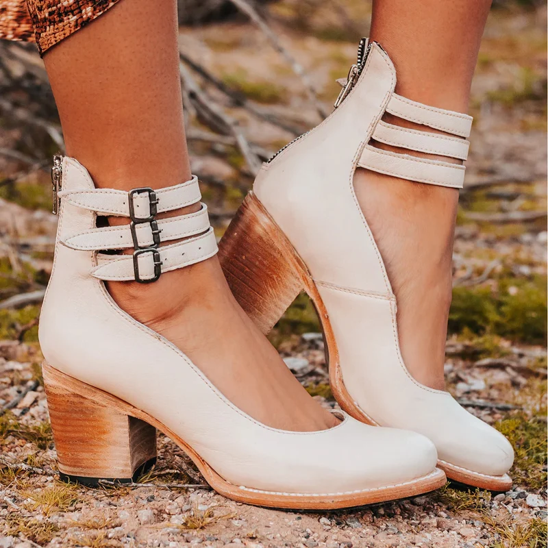 Clarisse™ - Modische Riemchenpumps mit Blockabsatz