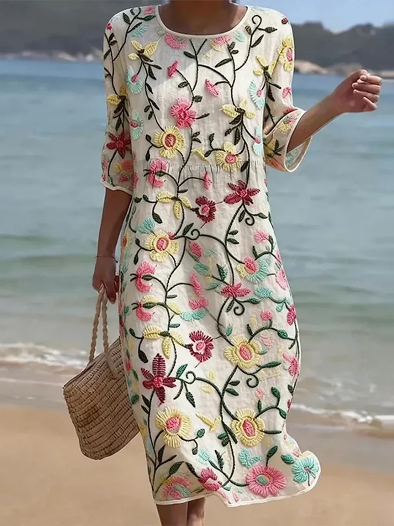 Erica - Elegante Blumenrobe