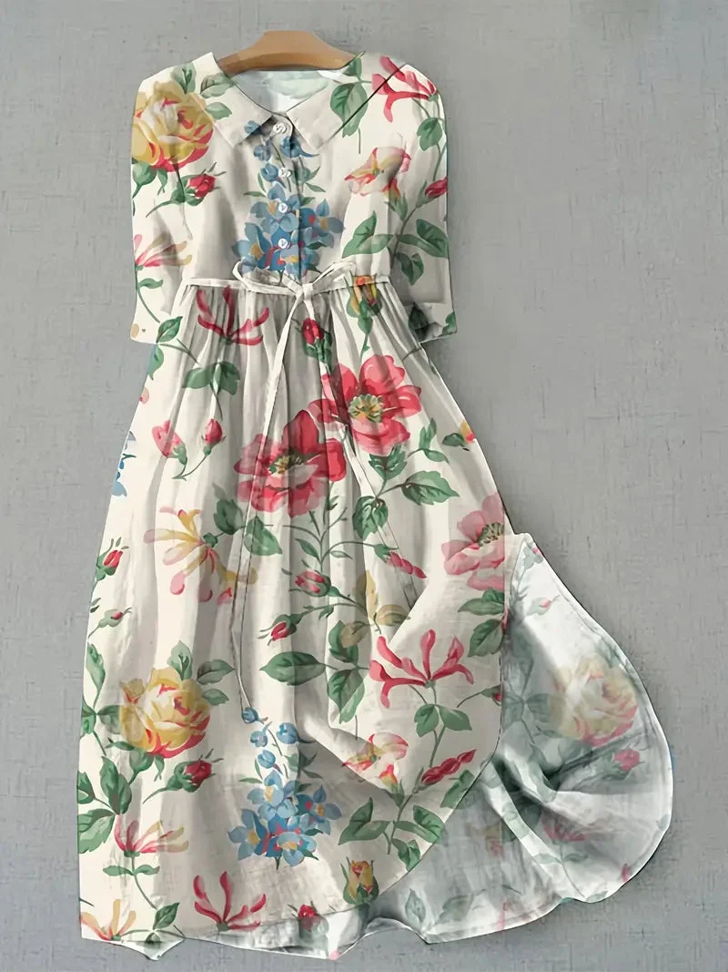 Isabelle - Klassische blumige Kleid