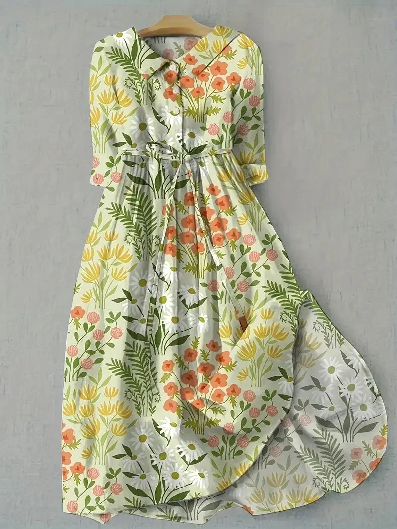 Florine - Frische Frühlingsblumen Kleid