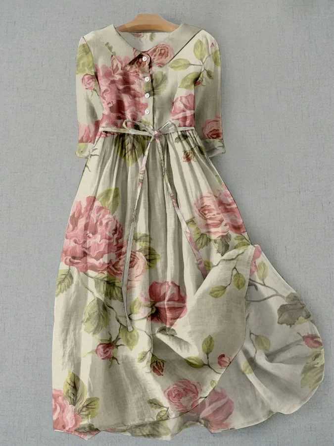 Helena - Vintage Rosa Kleid