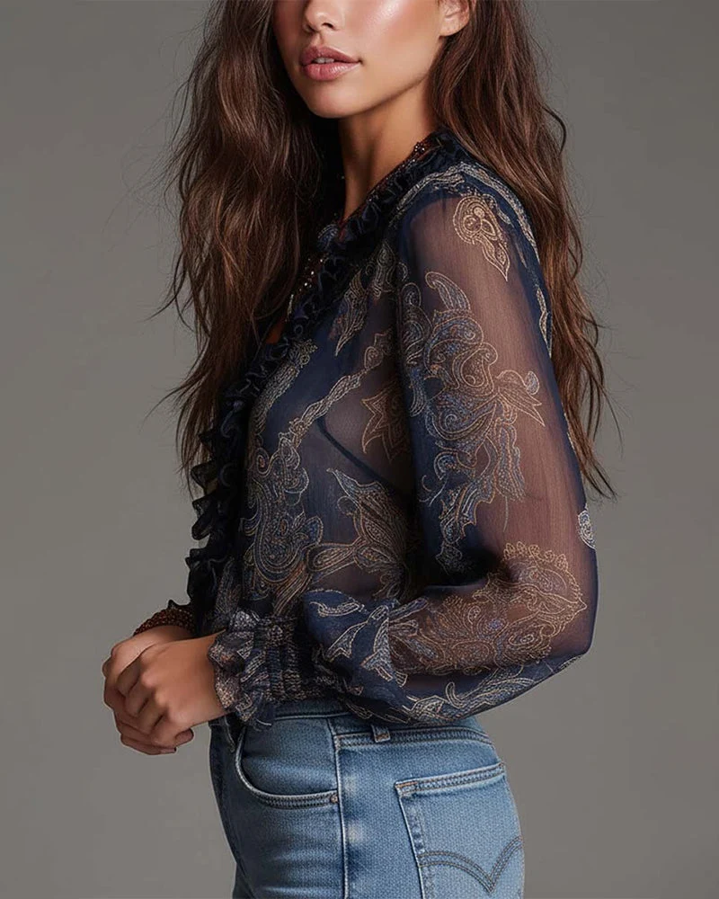 Zera™ - Vivid Bluse mit Halbzip