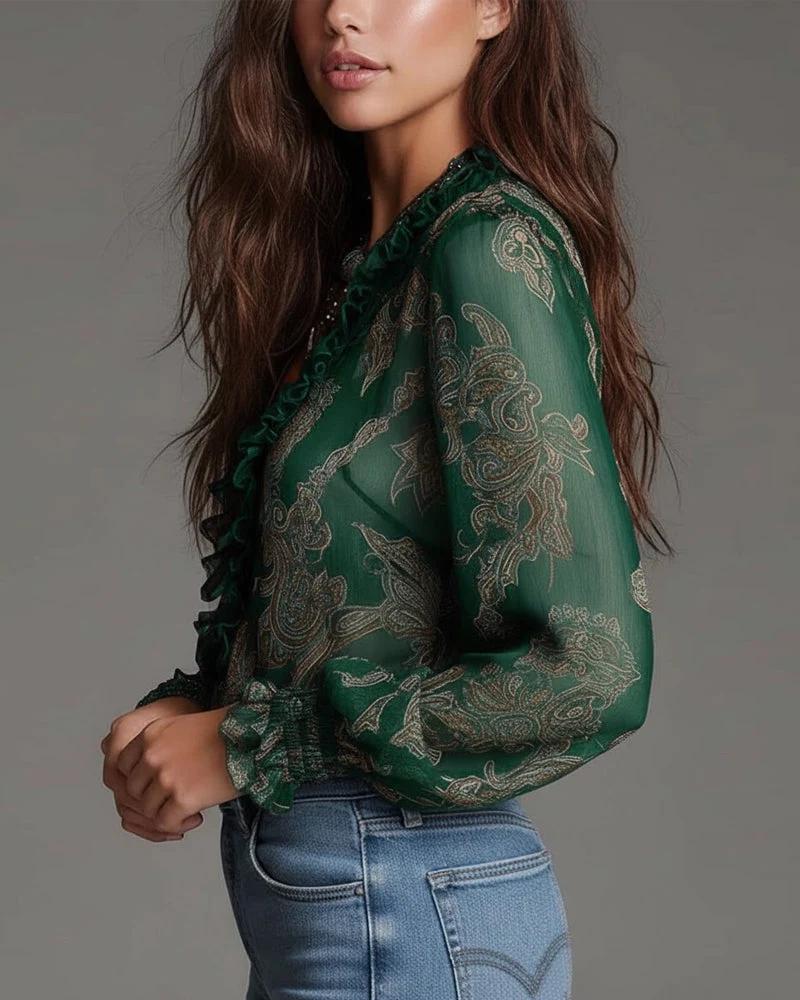Zera™ - Vivid Bluse mit Halbzip