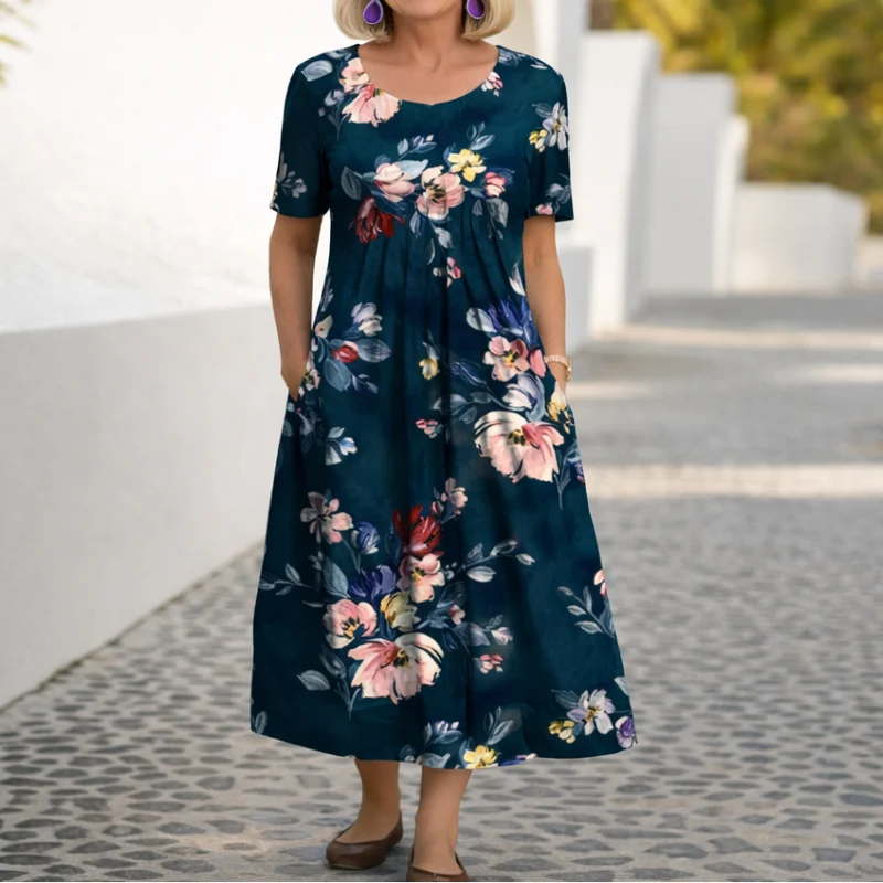 Robin™ - Blumiges Midikleid