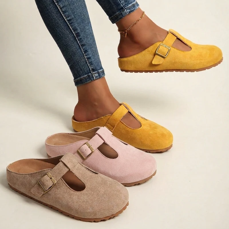 Sorina™ - Bequeme Clogs mit Einer Schlichten Schnalle