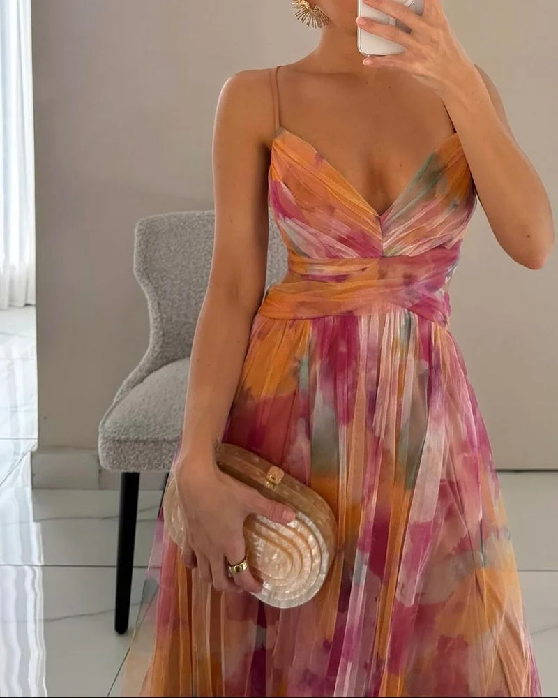Mollie™ - Zauberhaftes Maxikleid mit Blumenprint