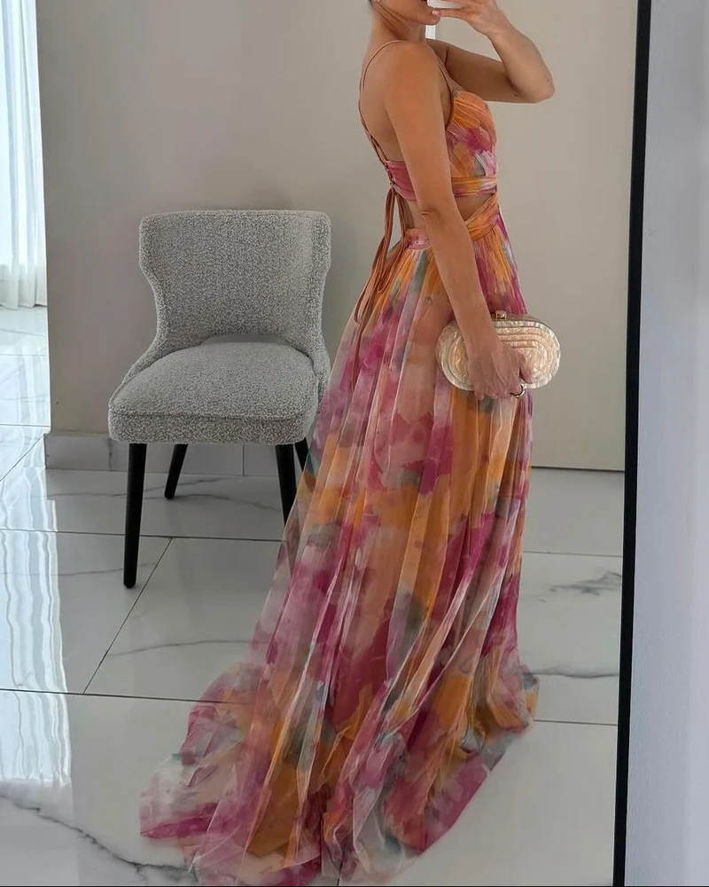 Mollie™ - Zauberhaftes Maxikleid mit Blumenprint