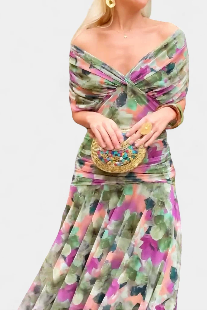 Sarah™ - Langes Blumenkleid