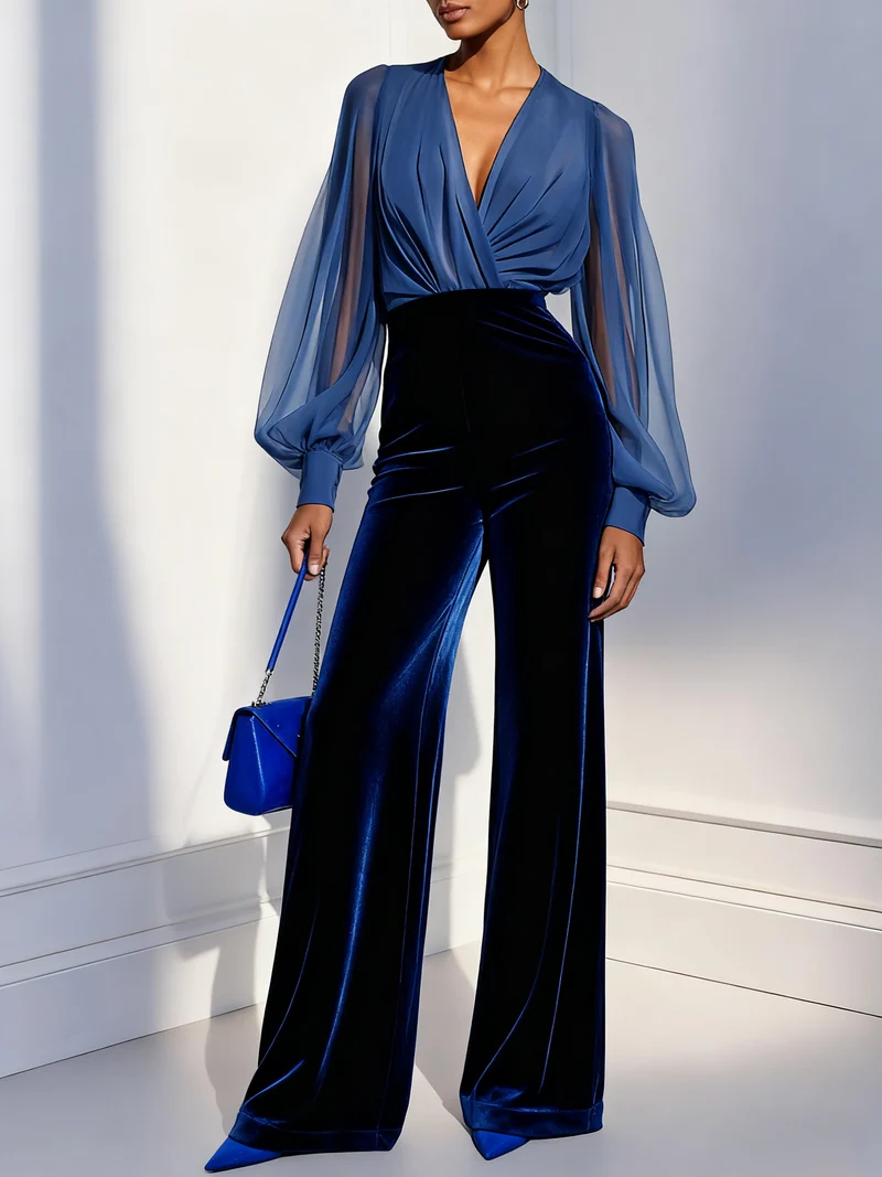 Maud™ - Eleganter Jumpsuit mit V-Ausschnitt