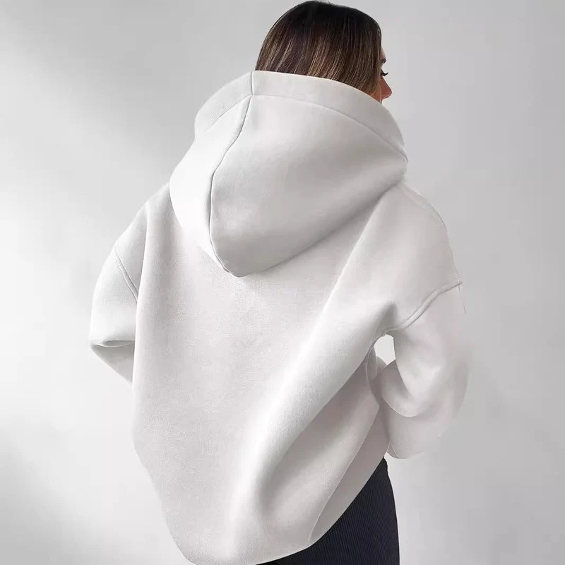 Damen Oversized Kapuzenpullover Drune