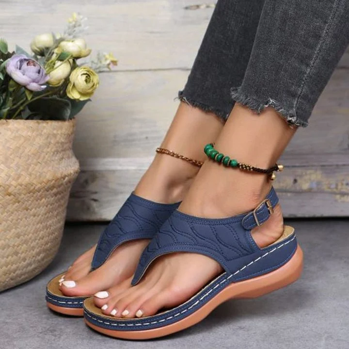 Drune | Orthopädische Soman-Strandflip-Flops für Komfort