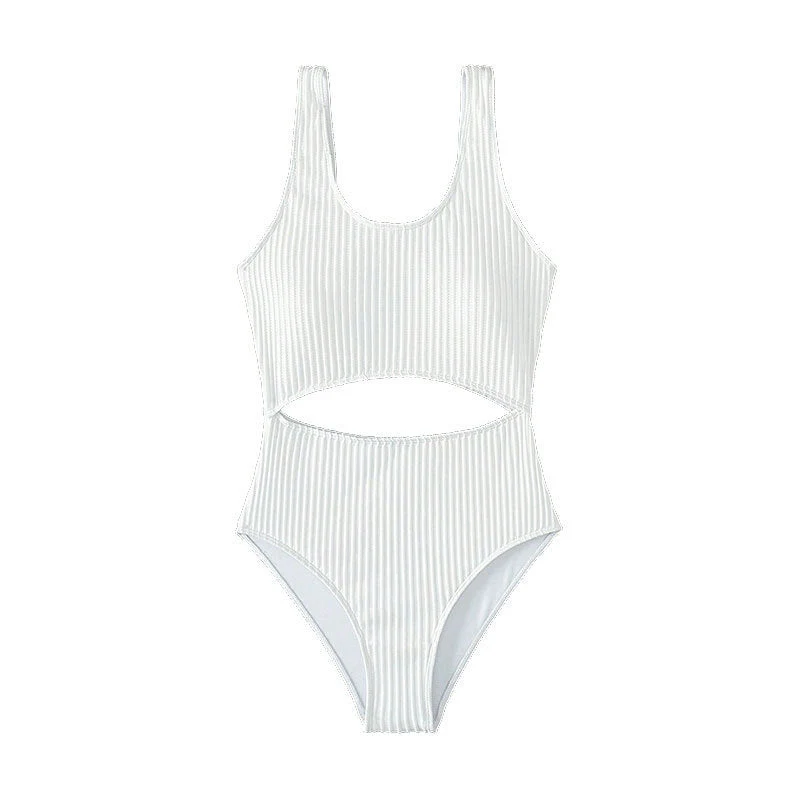 Damen Einteiler Badeanzug mit raffiniertem Cut-Out-Design und sportlichem Schnitt Drune