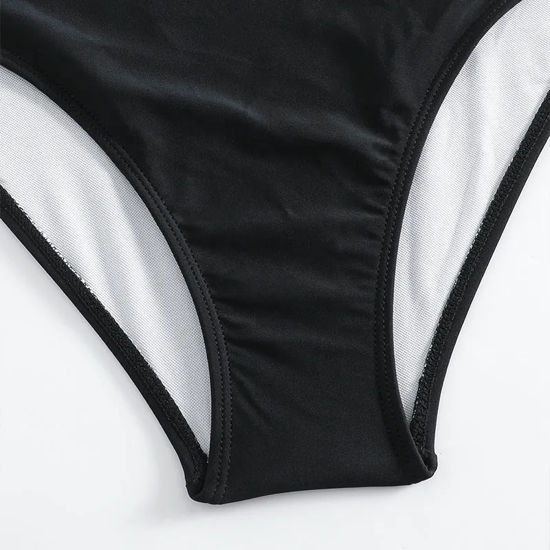 Damen Einteiler Badeanzug mit modischem Wickeldesign und figurformender Wirkung Drune