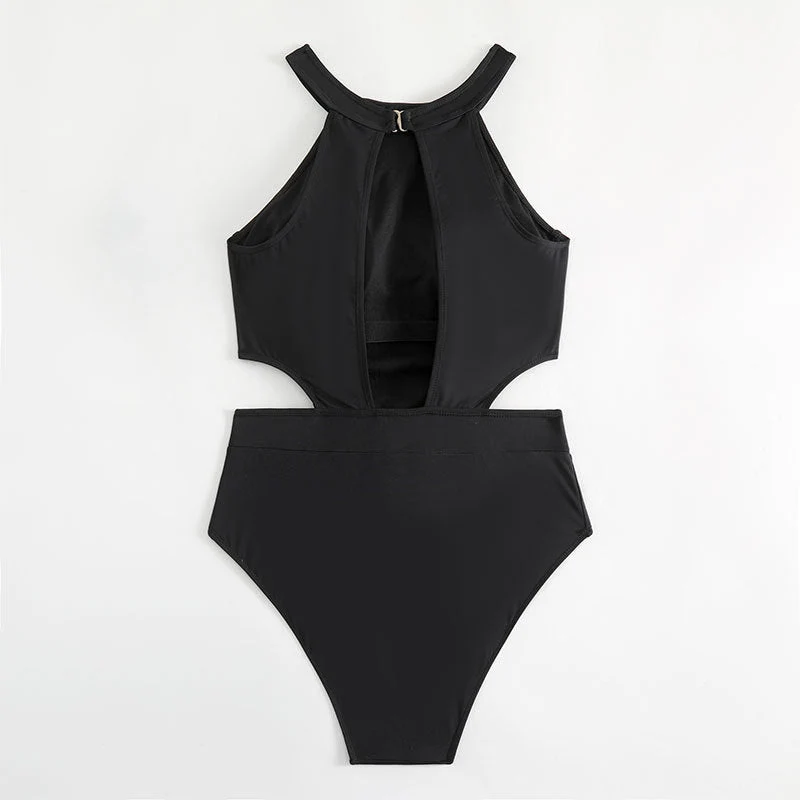Damen Einteiler Badeanzug mit modischem Cut-Out und sportlichem Design Drune