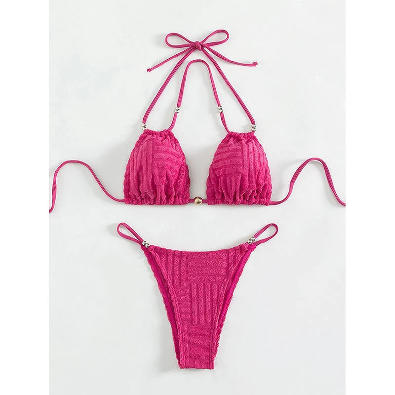 Damen Einteiler Badeanzug mit modernes Wickeldetail und figurbetontem Schnitt Drune