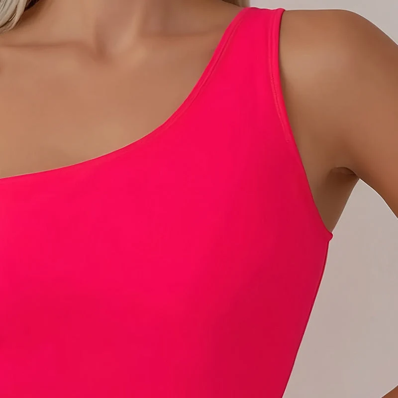 Damen Einseitiger Cut-Out Badeanzug mit elegantem Detail Drune