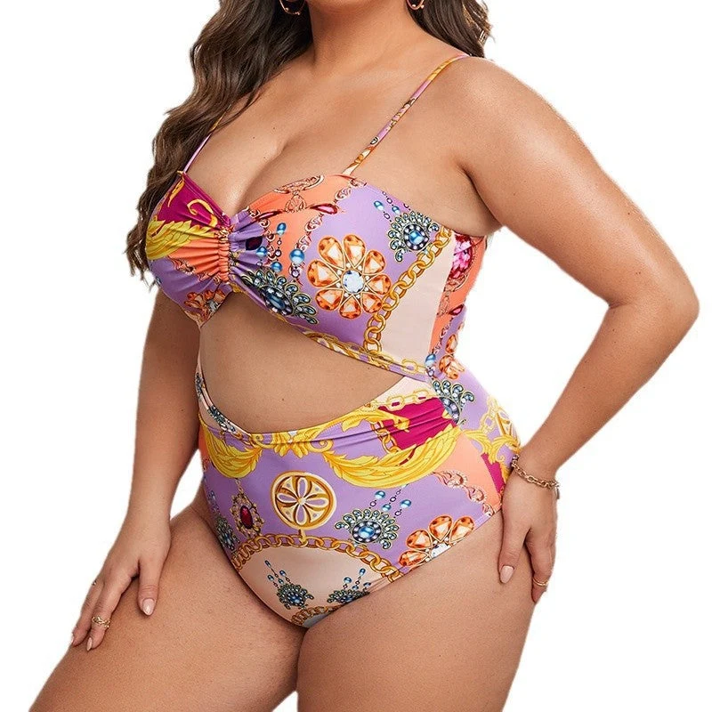 Damen Cropped Bikini-Set mit dekorativem Knoten und hohem Beinausschnitt Drune