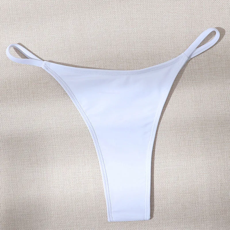 Damen Bikiniunterteil mit schmalen Seitenlinien und figurbetonendem Schnitt Drune