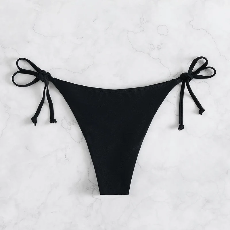 Damen Bikinislip mit verstellbaren Seitenbändern und hohem Beinausschnitt Drune