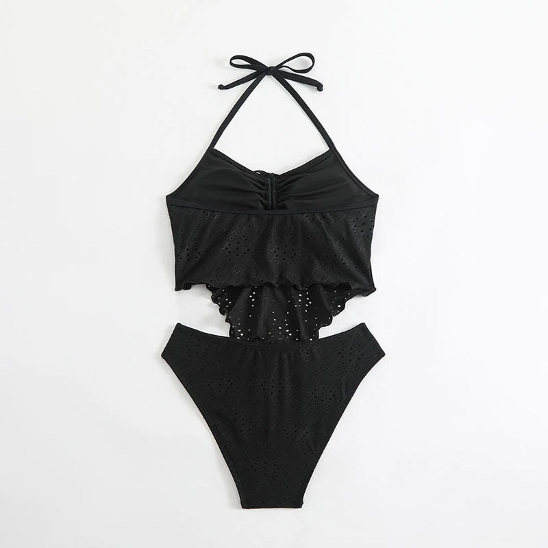 Damen Bikinistück mit voluminösem Oberteil und klassischer Bikinihose Drune
