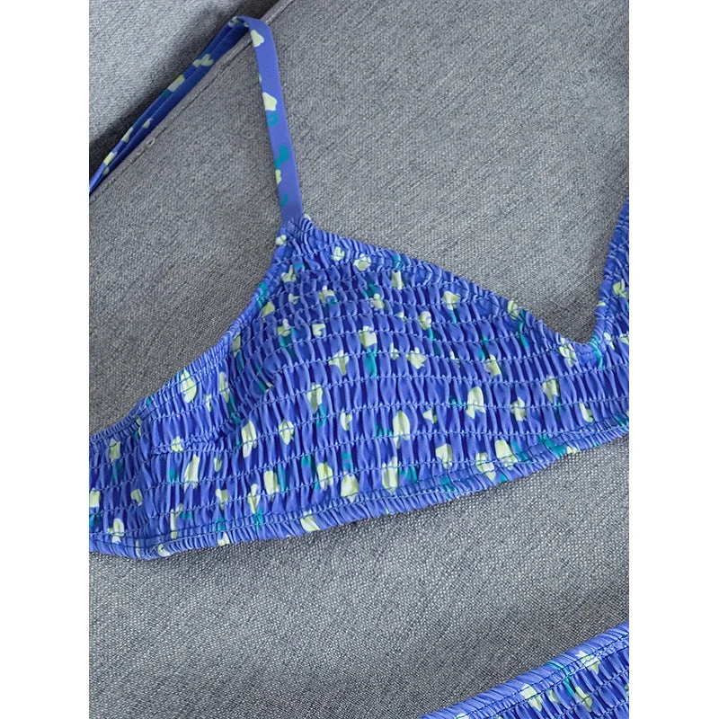 Damen Bikiniset mit verstellbarem Oberteil und hohem Bund Drune